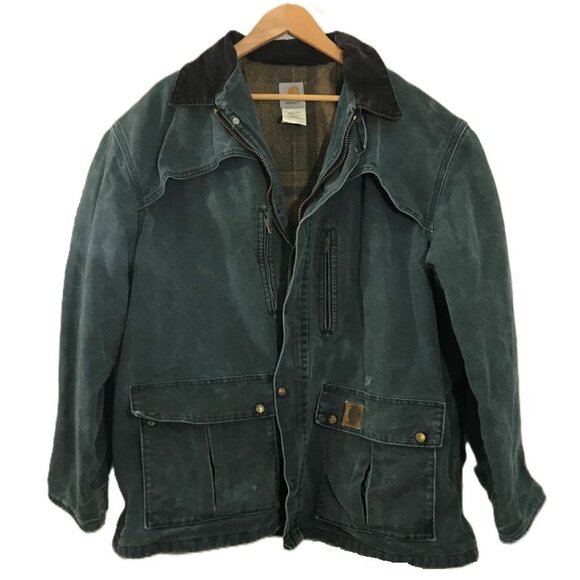 Verified Vintage Carhartt C26 – Hunter Green, Union Made USA 1999, Brass Zipper - Picture 1 of 9